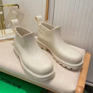 Bottega Veneta Shine Rubber TPU Ankle Boots White 2022