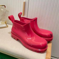 Bottega Veneta Shine Rubber TPU Ankle Boots Lollipop Pink 2022