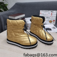 Dolce & Gabbana DG Down Snow Ankle Boots Gold 2021 11