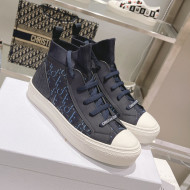 Dior Walk'n'Dior Sneakers in Deep Blue Oblique Technical Mesh 2021 52