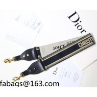 Dior 'Christian Dior' Embroidered Strap Black/Beige 2022 44