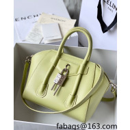 Givenchy Mini Antigona Lock Bag in Box Leather Green 2021