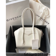 Givenchy Antigona Lock Mini Bag in Box Leather White 2021