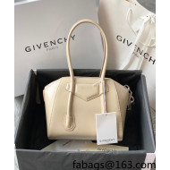 Givenchy Antigona Lock Mini Bag in Box Leather Beige 2021