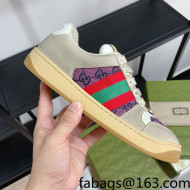 Gucci Screener GG Canvas Sneakers Purple 2021 89