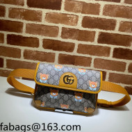 KAI x Gucci Beer Print Small Belt Bag 647817 Yellow 2021