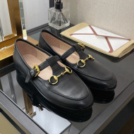 Gucci Calfskin Loafers with Horsebit Black 2022 030580