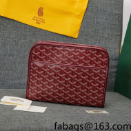 Goyard Jouvence MM Toiletry Clutch Bag Burgundy 2022