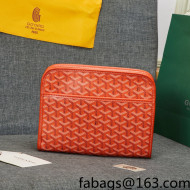 Goyard Jouvence MM Toiletry Clutch Bag Orange 2022