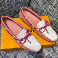 Louis Vuitton Gloria Monogram Leather Flat Loafer Pink 2021