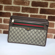 Gucci GG Canvas Web Zip Pouch 597619 2019