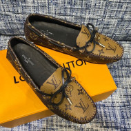 Louis Vuitton Gloria Monogram Reverse Canvas Flat Loafer 2021