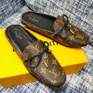 Louis Vuitton Gloria Monogram Canvas Loafer Mules Brown 2021