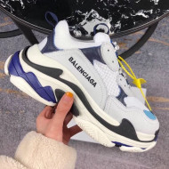 Balenciaga Triple S Sneakers Light Grey/Purple 