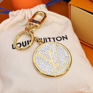 Louis Vuitton LV Circle Strass Bag Charm and Key Holder Gold 2021