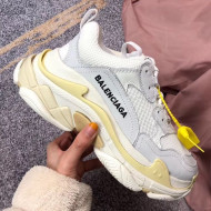 Balenciaga Triple S Sneakers White/Light Grey/Light Yellow