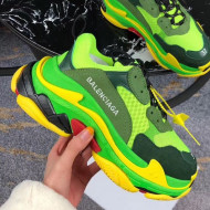 Balenciaga Triple S Sneakers Green/Yellow