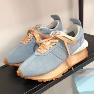 Lanvin Bumpr Suede Sneakers Light Blue 2021 05 (For Women and Men)