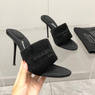 Alexander Wang High Heel Slide Sandals 10.5cm Black 2022 