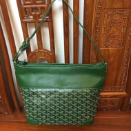 Goyard Leather and Canvas Shopping Bag Green