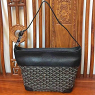 Goyard Leather and Canvas Shopping Bag Black