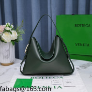 Bottega Veneta Cradle Calfskin Shoulder Bag 680057 Dark Moss Green 2021 