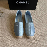 Chanel Patchwork Leather Espadrilles Blue 2022