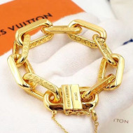 Louis Vuitton LV Edge Medium Bracelet Gold 2021