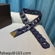 Bottega Veneta Calfskin Belt Blue 2021 111038