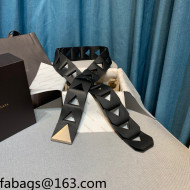 Bottega Veneta Calfskin Belt Black 2021 111044