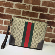 Gucci GG Black Men's Pouch Bag ‎523603 Beige 2021