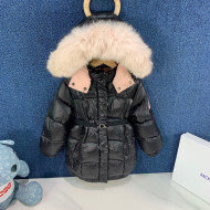 Moncler Down Jacket for Kids MDJ121410 Black 2021