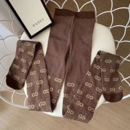 Gucci GG Knit Tights 09 Dark Brown 2020