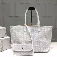 Goyard Medium/Large Shipping Tote Bag in White