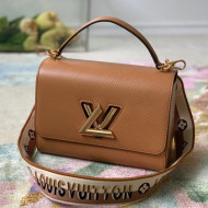 Louis Vuitton Twist MM Bag in Honey Gold Epi Leather M57506 2021