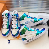 Louis Vuitton x Nike Iridescent High-top Sneakers 2020