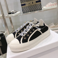 Dior Walk'n'Dior Canvas Sneakers Black 2022 S06W