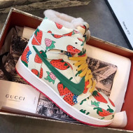 Gucci x Nike Strawberry Print Sneakers  2019