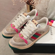 Gucci Screener GG Low-top Sneaker Pink 2019 (For Women and Men)