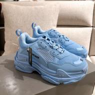 Balenciaga Triple S Sneakers Blue 2021 09 (For Women and Men)