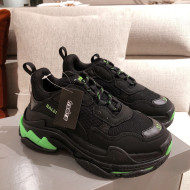 Balenciaga Triple S Sneakers Black 2021 10 (For Women and Men)