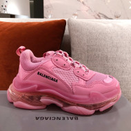 Balenciaga Triple S Sneakers Pink 2021 14 (For Women and Men)