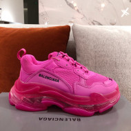 Balenciaga Triple S Sneakers Pink 2021 16 (For Women and Men)