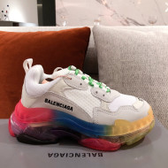 Balenciaga Triple S Sneakers White 2021 17 (For Women and Men)