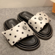 Louis Vuitton Pool Pillow Comfort Dotted Slide Sandals White 2022