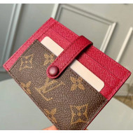 Louis Vuitton Monogram Canvas Monogran Card Holder M61730 Red 2020