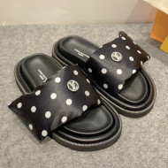 Louis Vuitton Pool Pillow Comfort Dotted Slide Sandals Black 2022