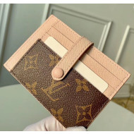 Louis Vuitton Monogram Canvas Monogran Card Holder M61730 Pink 2020