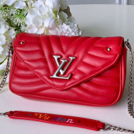 Louis Vuitton New Wave Chain Pochette Shoulder Bag M63956 Red 2019