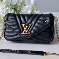 Louis Vuitton New Wave Chain Pochette Shoulder Bag M63929 Black 2019